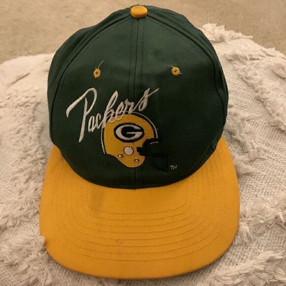 NFL GREEN BAY PACKERS BASEBALL HAT Cap Pack football Old Logo Cap Vintage - Picture 1 of 7